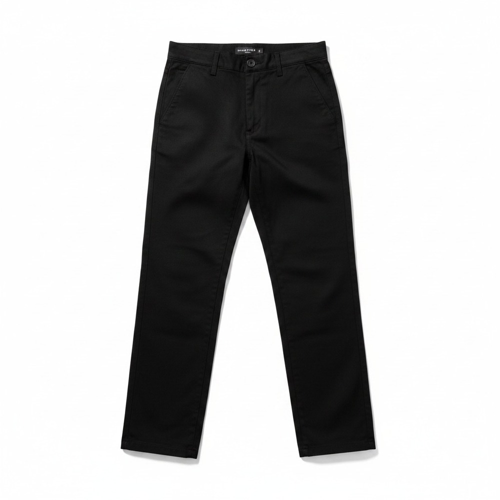 Quiksilver Boys Chino Pants Size 28/14 Black Everyday Union Regular Straight Fit